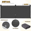 LOVE STORY 3'x10' Charcoal Balcony Privacy Screen Fence Cover (HDPE)
