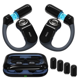 OJW Open Ear Headphones, Unlimited Power Earphones with Case & Replaceable Battery, OWS Bluetooth 5.4 Wireless Headphone with Mic, IPX7 Waterproof Headset for Sports, Compatible with iPhone & Android