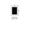 accent by nielsen Apolloon White Wooden Picture Frame with Mount