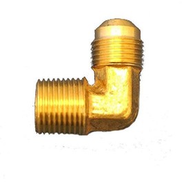 Hearth Products Controls (HPC 90 Degree Male Elbow Brass Fitting (HPC-400), 3/8-Inch Tube, 3/8-Inch MIP