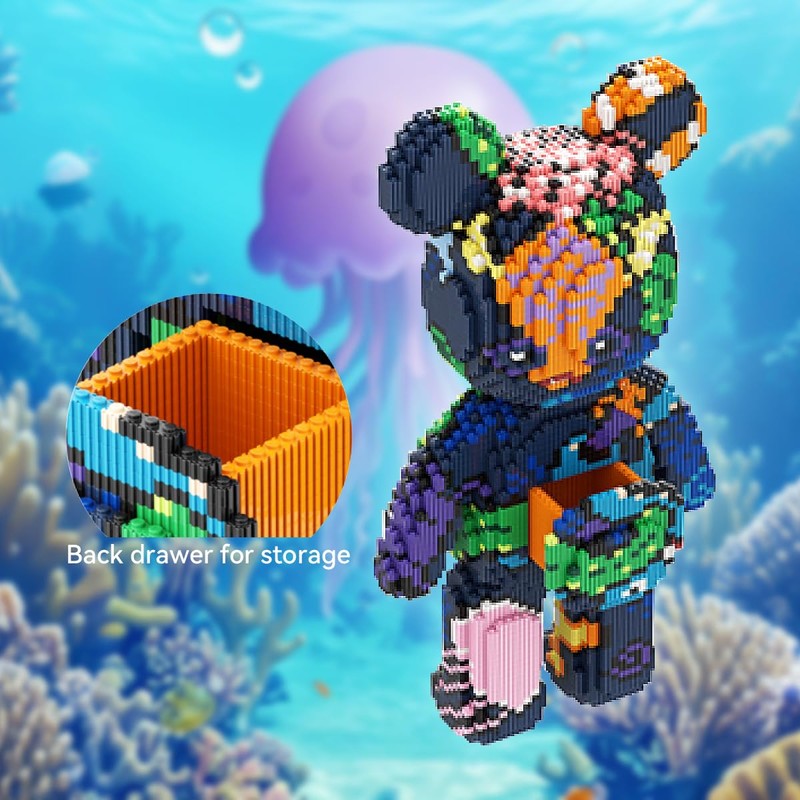 DAHONPA Animal Sea Bear Micro Building Blocks Set (7220 Pieces)