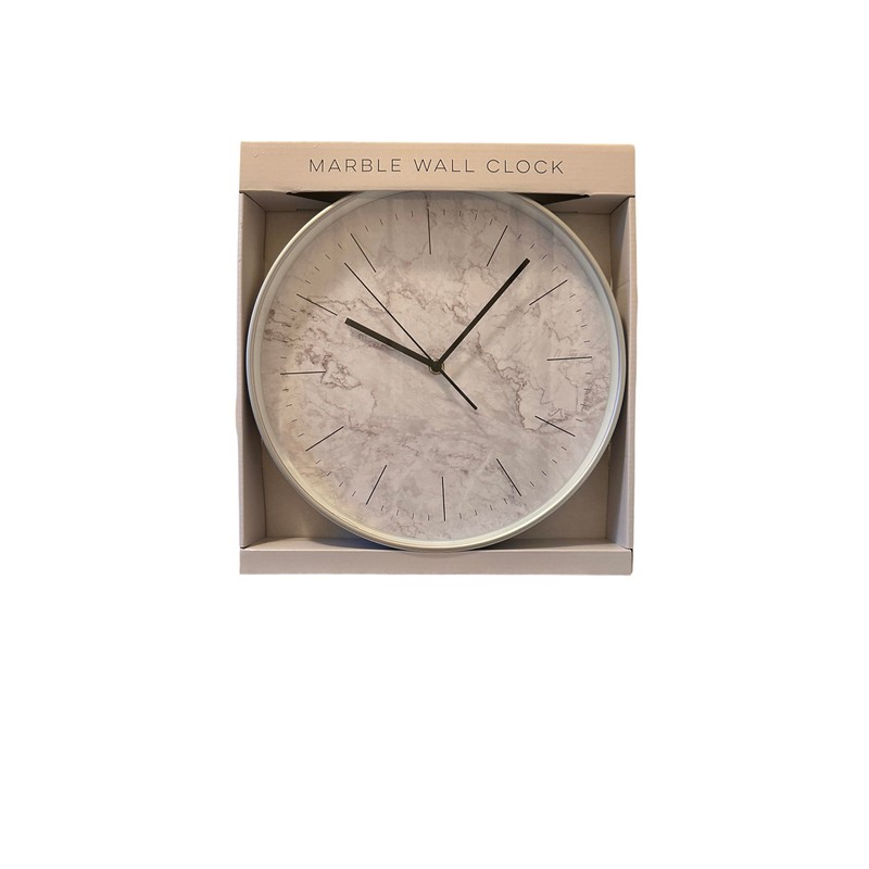 Bargain Lovers Marble Effect Wall Clock - Modern Clock -