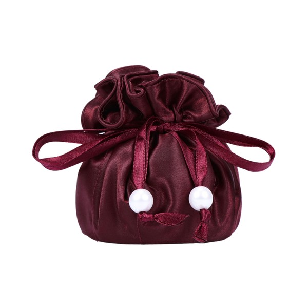 Drawstring Premium Satin 2-in-1 Jewelry Pouch with 16 Interior Pockets,