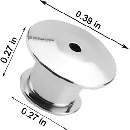 30 Pcs Metal Locking Pin Backs, Locking Pin Keepers Clasp,Keepers Locking Clasp for Uniform Badges, Hat, Jewelry Making