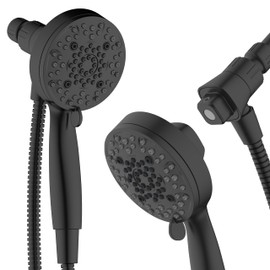 Ryamen Magnetic Shower Head with Handheld, High Pressure - 6 Spray Modes Handheld Shower Head, Eco-Friendly Magnetic Docking System, 70" Stainless Steel Hose, Tool Free Installation, Chrome