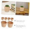 BUGUUYO 6pcs Multi-function Woven Bamboo Storage Basket Set for Home