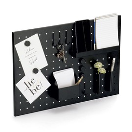 Zeller 11137 Memo Board with Utensils Metal Black Approx. 50 x 35 cm