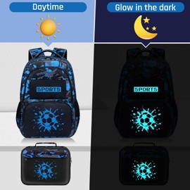 Fitvc School Backpack for Boys - Boys Backpack for Kids Children Teens Elementary Middle School - 17″ Gamer Bookbag Travel Back Pack for Age 6-18