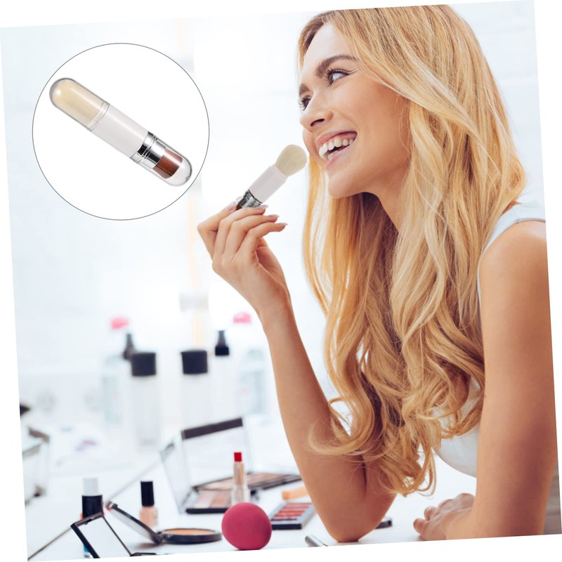 FOMIYES Telescopic Makeup Brush Multi-use Brush Telescopic Brush Blending Blush