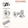 DTGN M10-1.5 x 25mm Flat Head Socket Cap Screws, 10