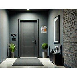 Wooden Key Holder Wall Decorative/Key Holder with 6 Hooks/Key Holder Engraved Vintage Style Small House Shape (Wenge)