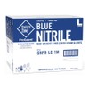 Safety Zone GNPR-LG-1M Nitrile Glove, PF, 3.7mil, Blue, L