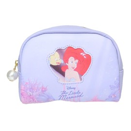 Marimo Craft Ariel MDAA-035 Round Pouch, Purple, W 5.9 x H 4.5 x D 2.2 inches (15 x 11.5 x 5.5 cm)