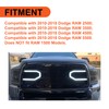ECOTRIC LED Lights On Front Hood Bumper Grill Compatible with