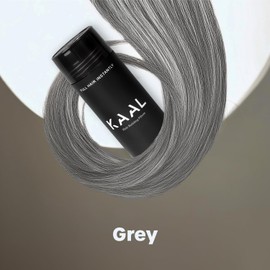 KAAL Hair Fiber, Hair Fibers for Thinning Hair for Women & Men, (0.97 oz, Gray) Hair Building Fibers, Completely Conceals Hair Loss in 15 Sec - 8 Shades for Men Women, Instantly Thicker