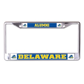 University of Delaware Alumni Glossy Print Chrome License Plate Frame