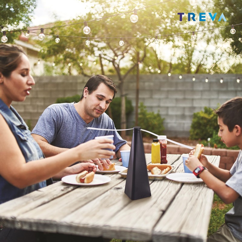 Treva Rechargeable Bug Fan Fly Deterrent with Holographic Blades to