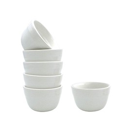 Tuxton Home THCWB0752-6B Concentrix Ceramic Mini Bowl, 7.5-Ounce, White