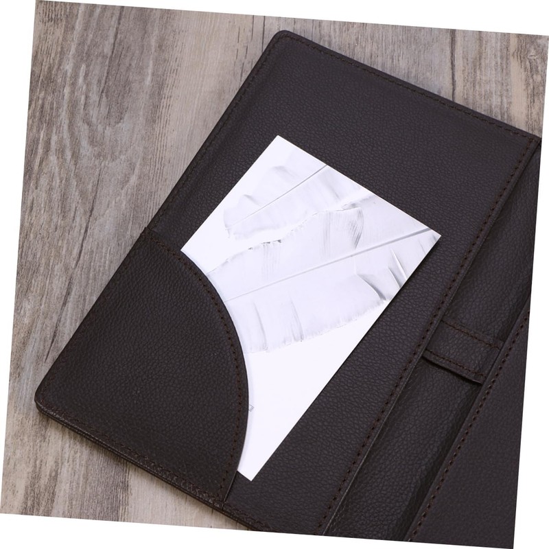 Coehaopike Bifold Magnetic Leather Touch Ticket Holder Ticket Board Ticket