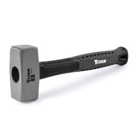 Titan 63242 2lb Drilling Hammer/Sledge Hammer, 11-Inch Fiberglass Handle