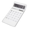 Calculator Solar Battery Powered Transparent Large Keys LCD Display Office
