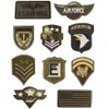 JINSELF Military Badge 18 Piece Set Iron Survival Game Self