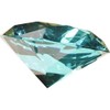 Blue 100 mm Faceted Diamond Paperweight