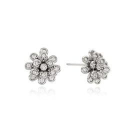 More Flower Silver Earrings OTE122905QWW Plating Color / 모어 플라워 실버 귀걸이 OTE122905QWW 도금컬러