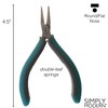 BeadSmith Simply Modern Series, Round/Flat Nose Pliers, 4.75 Inches Long