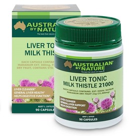 Australian By Nature Liver Tonic Milk Thistle 21,000mg Cap X 90