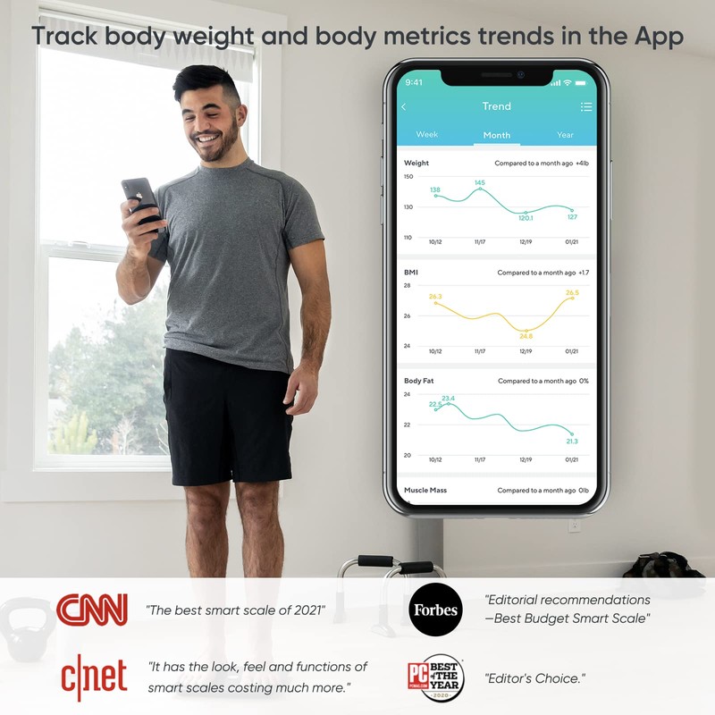 Wyze Smart Scale, Scale for Body Weight, Digital Bathroom Scale