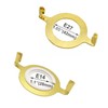 ECUDIS 2 Pcs Uno Lamp Harp Saddle Adapter Converter for