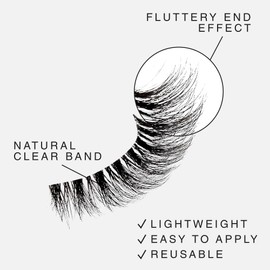 i-ENVY The Classic – Timeless Wispy Lash Extension, Modern & Redefined Eye Look, Lightweight Undetectable Clear Band for Natural Look (08)