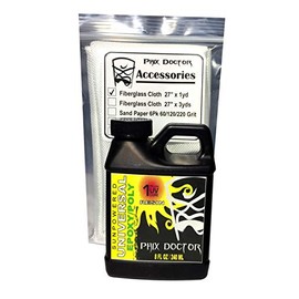 Phix Doctor Universal Resin Epoxy Poly Fiberglass Cloth Combo