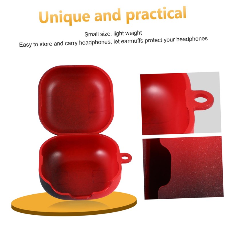 Gadpiparty 1Pc Gradient Protective Case for Lost Earphone Container with