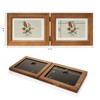 ibalux 5x7 Double Hinged Picture Frame, 2 Folding Photo Frame,