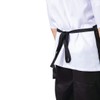 NISBETS Essentials Bib Aprons in Black Polycotton with Long Ties