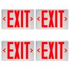ENJVVS Red Dual-Sided LED Emergency Exit Sign with Battery Backup,UL