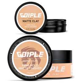 Mens Hair Clay Firm Hold, Matt Clay Hair Men Water Based Matte Texture Hair Clay Mens Hair Products Add Volume, Firm Hold Clay Mens Hair Styling Pomade Ideal for All Men's Hair Types 2PCS