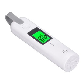 Luocute Alcohol Breathalyzer Tester, Portable Alcohol Tester with Digital LCD Display for Home or Party Use, Personal Breathalyzer Keychain (White)