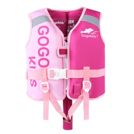 Gogokids Kids Swim Vest Float Jacket for 30-50 lbs 2-6 Years - Toddler Flotaties Swimming Pool Vest for Boys Girls Swimming Learning