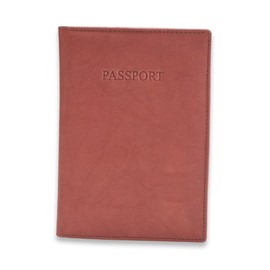 VISCONTI Polo Collection Leather Passport Holder, RFID Blocking (Brown)