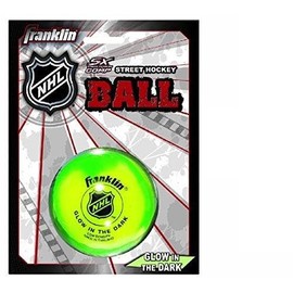 Franklin Sports Glow in the Dark Street Hockey Ball Puck High Density (Pack of 3)