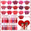 Mruq pet 24 Pcs Valentine's Day Dog Bow Ties, Adjustable