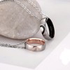 His & Her's for Real Love Heart Promise Ring Stainless