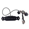 Alnicov Acoustic Guitar Pickup Magnetic Black with Fixing Screws and