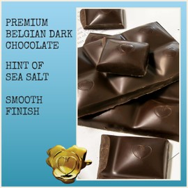 Chocolove Hawaiian Sea Salt Dark Chocolate Bars | 72% Cocoa | Rich and Intense Flavor | Made with Premium Belgium Chocolate | Non-GMO & Gluten-Free, 3.2 oz Bar (12 Pack)