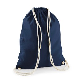 minimutz Cotton Drawstring Gym Bag – Shoe Bag for Painting Printing – Sports Bag Gym Bag Jute Backpack, [01] Dark Blue