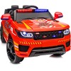 Hikiddo 12 Volt Electric Police Car Ride-on for Kids, 12V