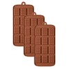 3 pack X Thin Mini Waffle Mold Chocolate DIY Tray